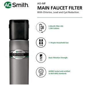 AO SMITH ⭐️ under sink main faucet filter